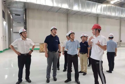 绍兴市副市长邵全卯来越信环保调研废盐资源化处置利用项目