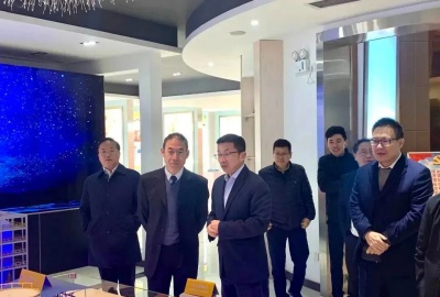 省商务厅总经济师朱军一行莅临我司考察调研