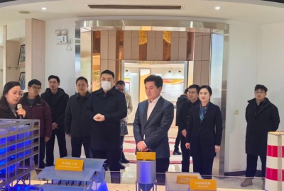 绍兴滨海新区管委会主任严钢一行莅临德创环保调研重点企业复工复产情况